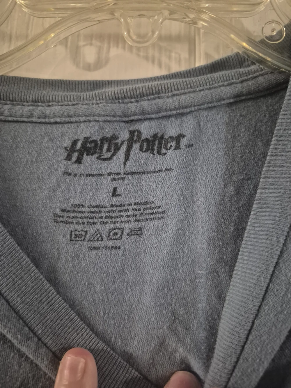 Harry Potter Men's Blue Graphic Tee - Chibi Harry Design - Picture 2 of 2